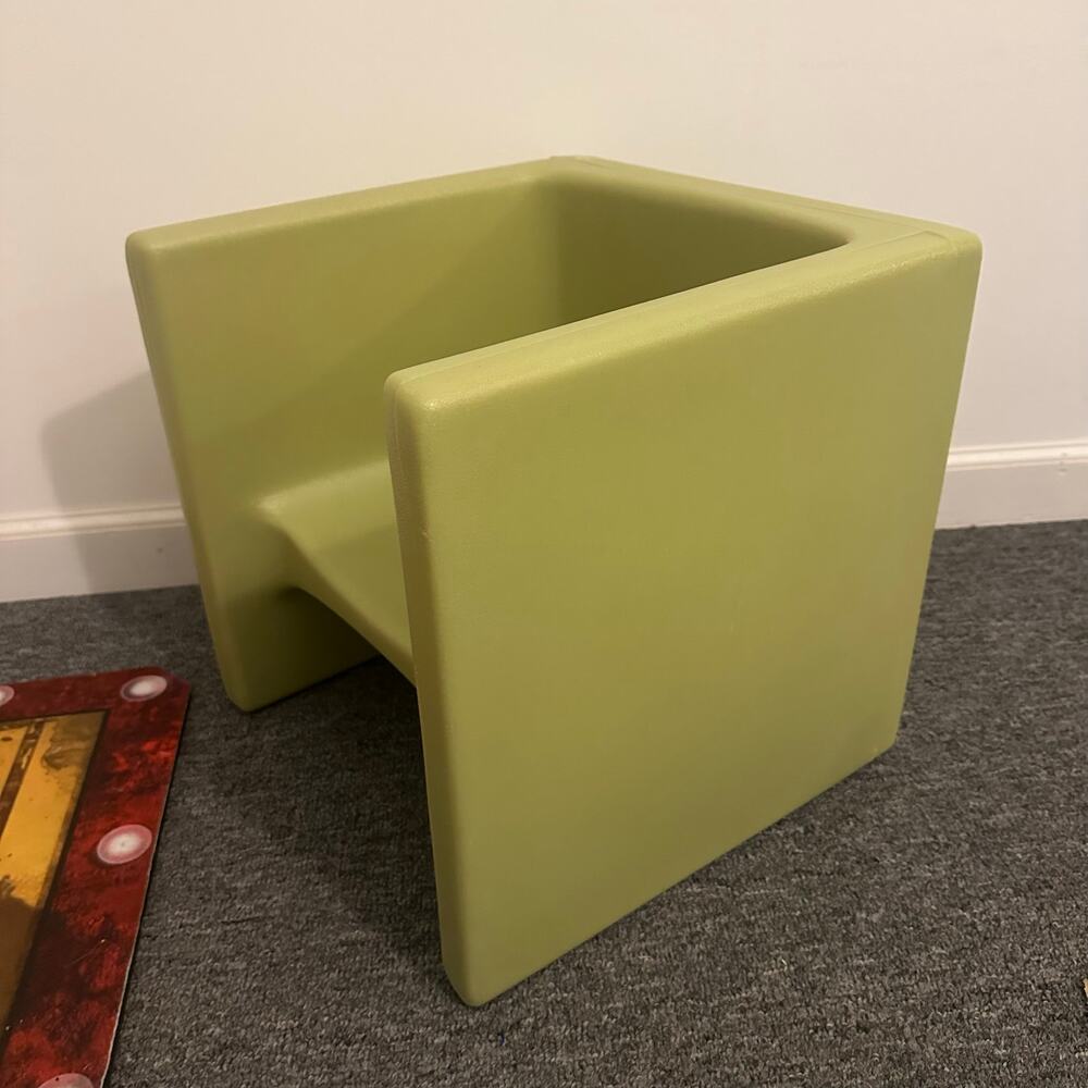 Children's Factory Cube Chair for Kids, Flexible Seating Chair, Fern - Picture 3 of 5